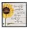 Stupell Industries Live In Sunshine Drink Wild Air Phrase Sunflower Framed Wall Art